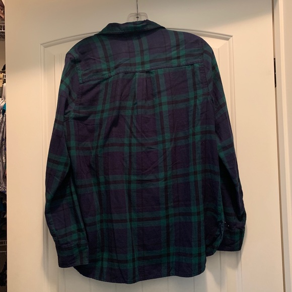 Old Navy blue green shirt - Picture 4 of 4